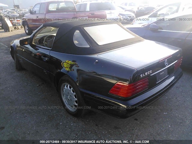 WDBFA67F6WF159243 - 1998 MERCEDES-BENZ SL 500 BLACK photo 3