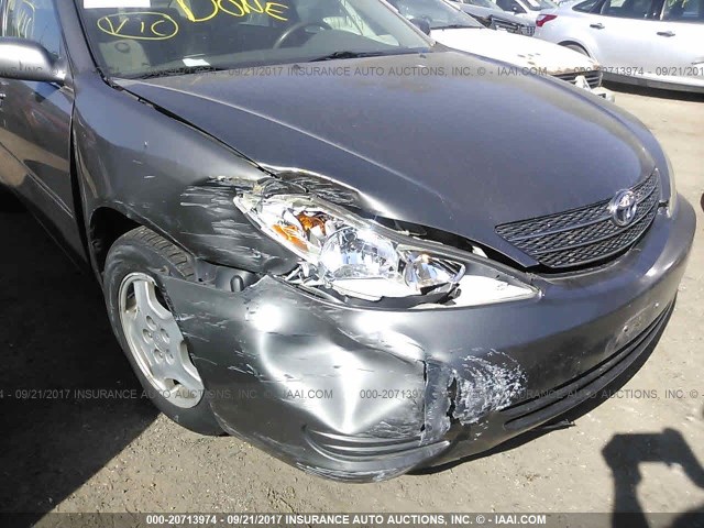 4T1BE32K43U661596 - 2003 TOYOTA CAMRY LE/XLE/SE ნაცრისფერი ფოტო 6