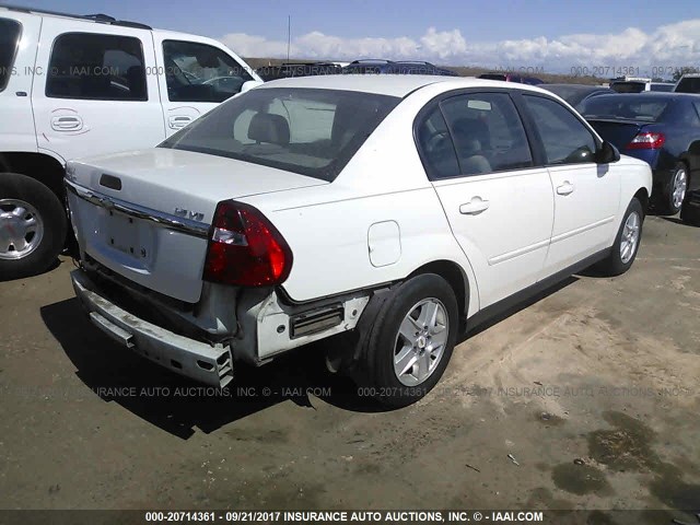1G1ZT54865F333540 - 2005 CHEVROLET MALIBU LS თეთრი ფოტო 4