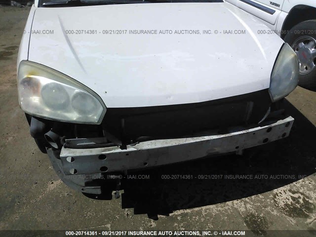 1G1ZT54865F333540 - 2005 CHEVROLET MALIBU LS თეთრი ფოტო 6