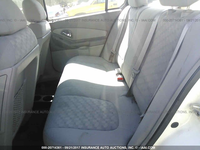 1G1ZT54865F333540 - 2005 CHEVROLET MALIBU LS თეთრი ფოტო 8