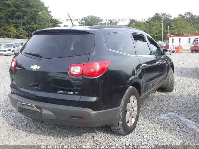 1GNKVGED4BJ236041 - 2011 CHEVROLET TRAVERSE LT BLACK photo 4