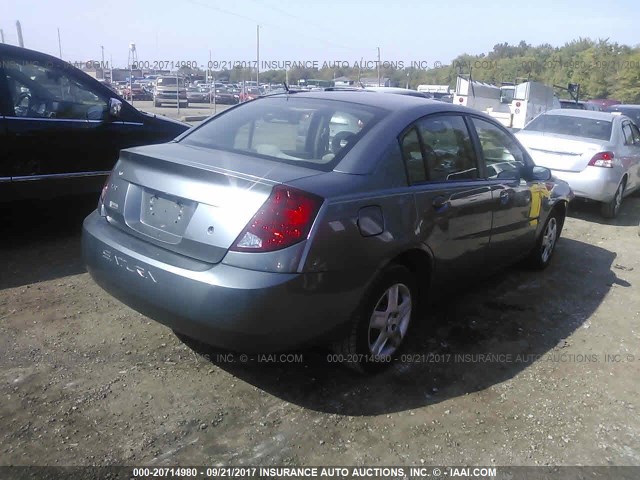 1G8AL55F37Z118954 - 2007 SATURN ION LEVEL 3 BLUE photo 4