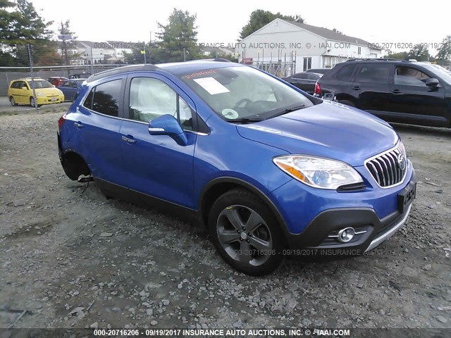 KL4CJBSB9EB624633 - 2014 BUICK ENCORE CONVENIENCE BLUE photo 1