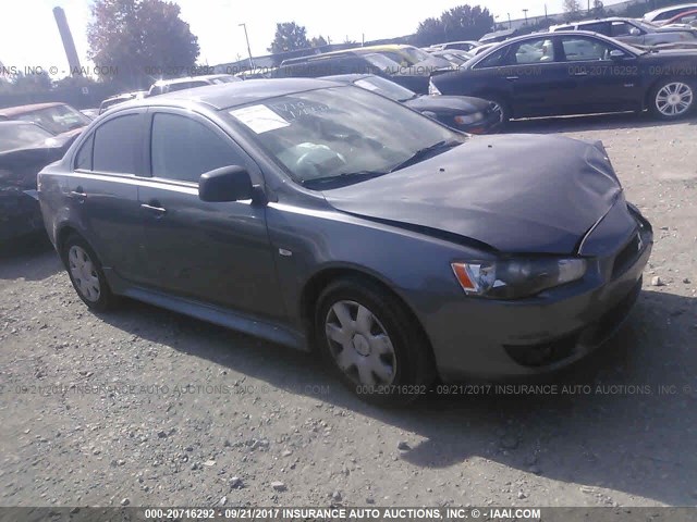 JA32U1FU1AU015905 - 2010 MITSUBISHI LANCER DE GRAY photo 1