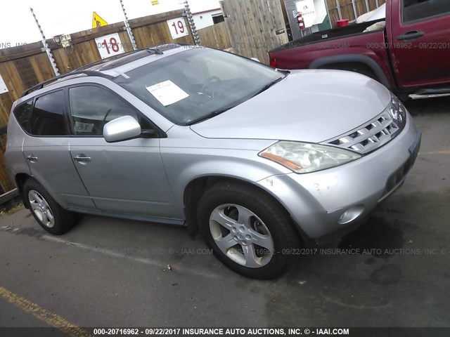 JN8AZ08W25W425358 - 2005 NISSAN MURANO SL/SE/S SILVER photo 1