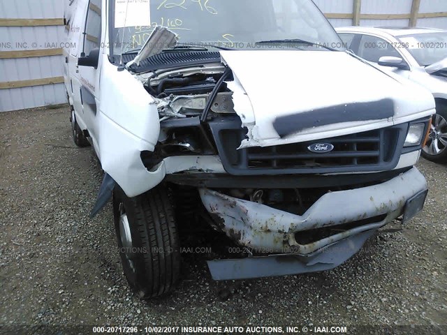 1FTSE34L13HB59552 - 2003 FORD ECONOLINE E350 SUPER DUTY VAN WHITE photo 6