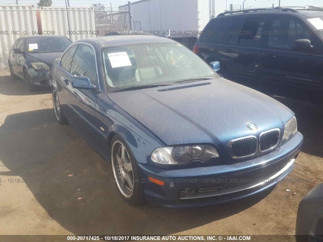 WBABN53471JU23897 - 2001 BMW 330 CI BLUE photo 1