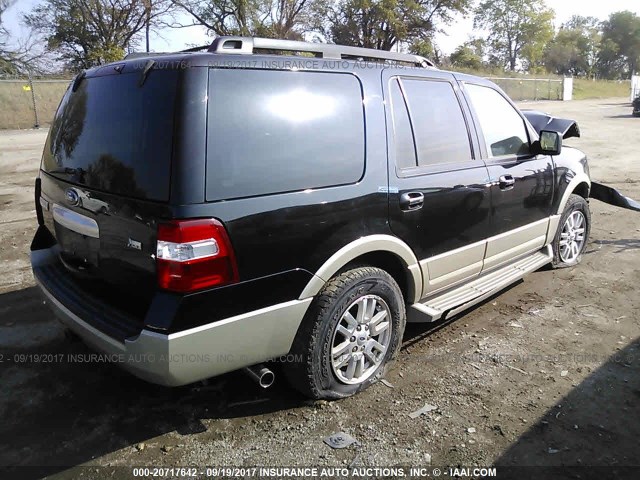 1FMFU18549EB06743 - 2009 FORD EXPEDITION EDDIE BAUER BLACK photo 4