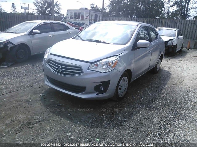 ML32F3FJ8HH003978 - 2017 MITSUBISHI MIRAGE G4 ES ვერცხლისფერი ფოტო 2