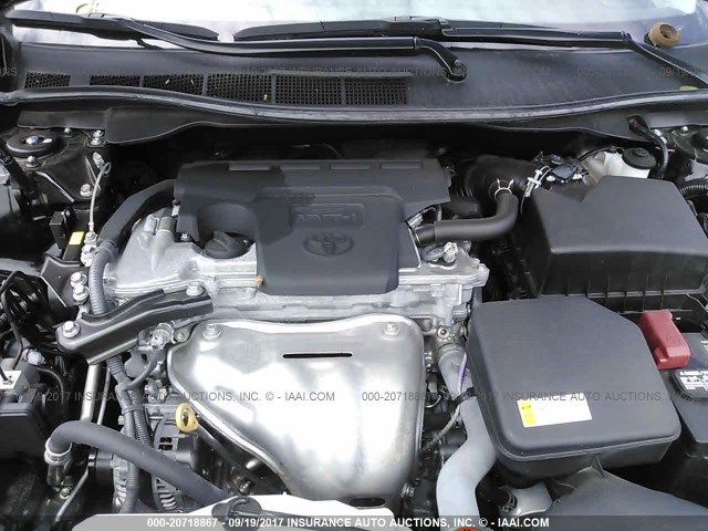 4T1BF1FKXGU256604 - 2016 TOYOTA CAMRY LE/XLE/SE/XSE BLACK photo 10