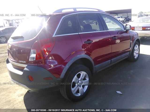 3GNAL2EK1FS527586 - 2015 CHEVROLET CAPTIVA LS RED photo 4