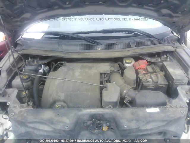 1FMHK8F85BGA63254 - 2011 FORD EXPLORER LIMITED 灰色 照片 10