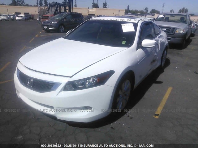 1HGCS2B81AA007090 - 2010 HONDA ACCORD EXL WHITE photo 2