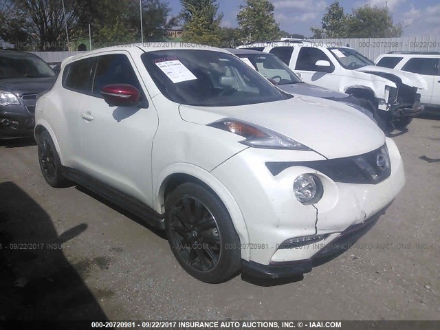 JN8AF5MR6FT511054 - 2015 NISSAN JUKE S/SV/SL/NISMO WHITE photo 1