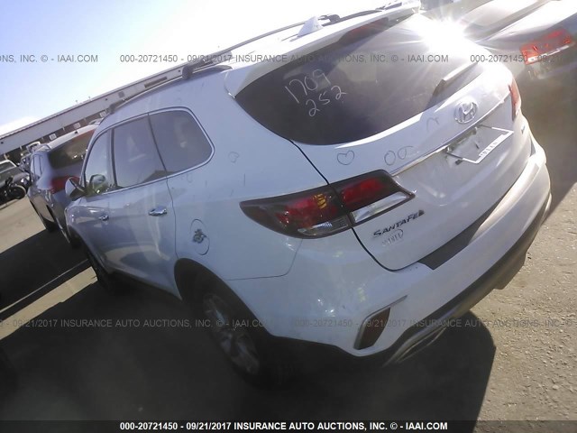 KM8SMDHF8HU246193 - 2017 HYUNDAI SANTA FE SE WHITE photo 3