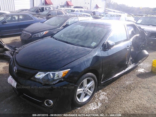 4T1BF1FK4EU315580 - 2014 TOYOTA CAMRY L/SE/LE/XLE 黑色 照片 2