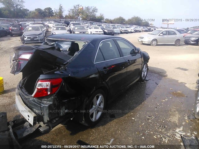 4T1BF1FK4EU315580 - 2014 TOYOTA CAMRY L/SE/LE/XLE 黑色 照片 4
