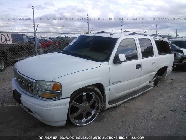 1GKFK66U04J113016 - 2004 GMC YUKON XL DENALI WHITE photo 2