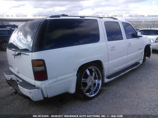 1GKFK66U04J113016 - 2004 GMC YUKON XL DENALI WHITE photo 4