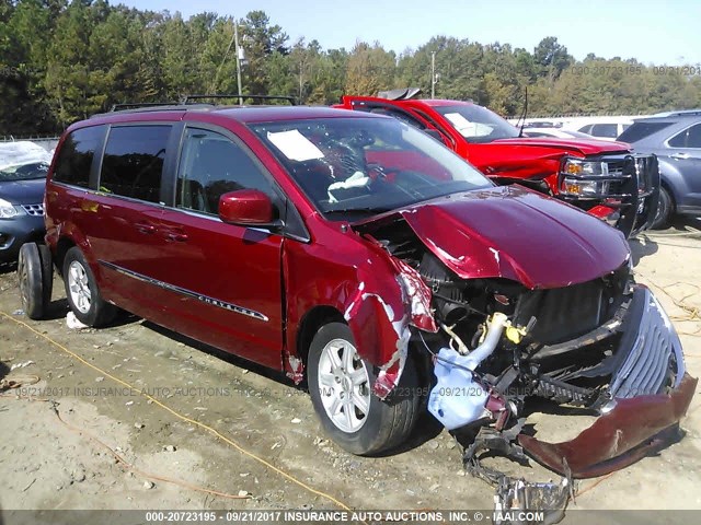 2C4RC1BG4CR282085 - 2012 CHRYSLER TOWN & COUNTRY TOURING RED photo 1