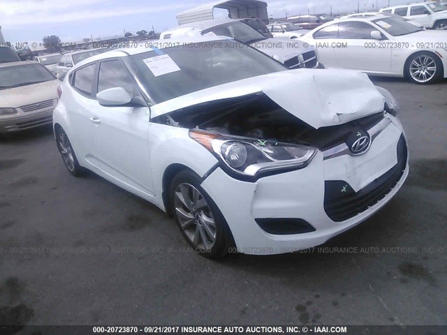 KMHTC6AD7GU291216 - 2016 HYUNDAI VELOSTER WHITE photo 1