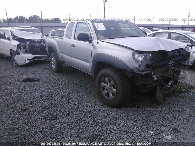 5TEUX42N96Z168502 - 2006 TOYOTA TACOMA ACCESS CAB SILVER photo 1