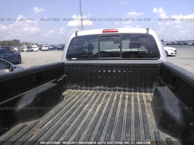 5TEUX42N96Z168502 - 2006 TOYOTA TACOMA ACCESS CAB SILVER photo 8
