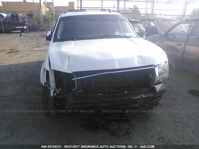 3GNTKGE79DG241702 - 2013 CHEVROLET AVALANCHE LTZ WHITE photo 6