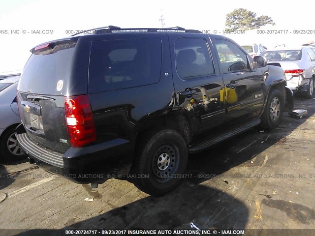 1GNSCBE05BR107281 - 2011 CHEVROLET TAHOE C1500 LT BLACK photo 4