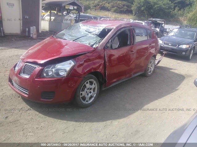 5Y2SM67099Z461082 - 2009 PONTIAC VIBE RED photo 2