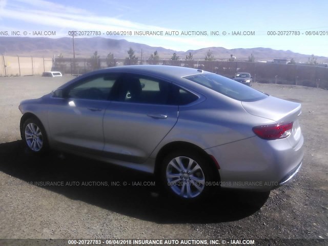 1C3CCCAB4FN747316 - 2015 CHRYSLER 200 LIMITED GRAY photo 3