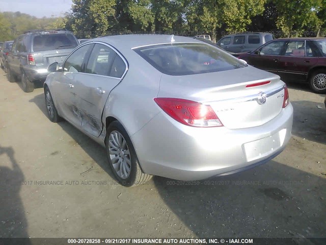 W04GN5EC7B1006059 - 2011 BUICK REGAL CXL GRAY photo 3