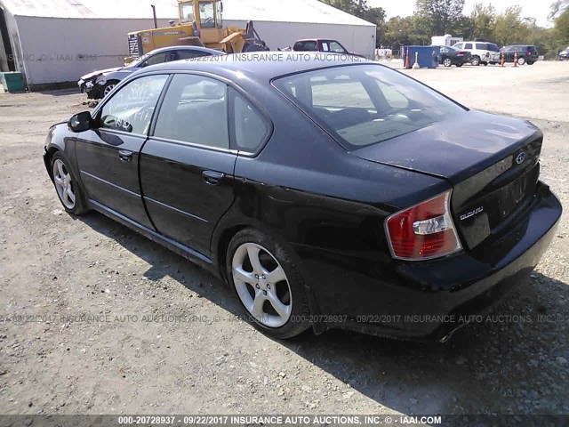 4S3BL676264212882 - 2006 SUBARU LEGACY GT LIMITED BLACK photo 3