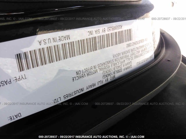 4S3BL676264212882 - 2006 SUBARU LEGACY GT LIMITED BLACK photo 9