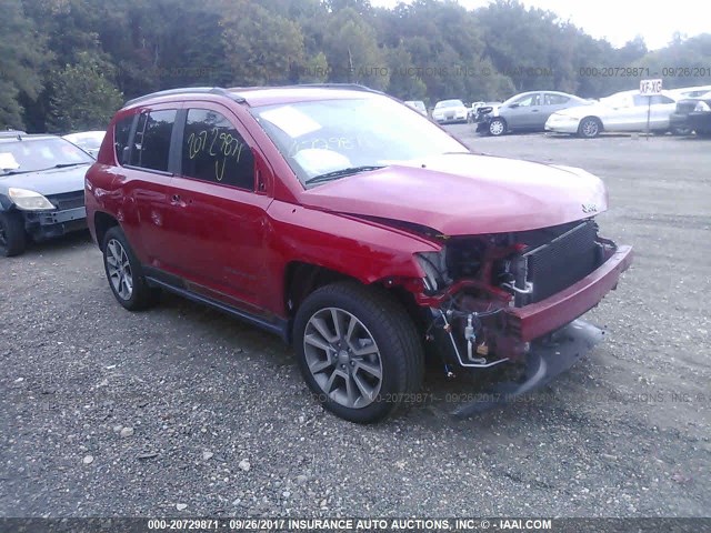 1C4NJDBB0GD746511 - 2016 JEEP COMPASS SPORT RED photo 1