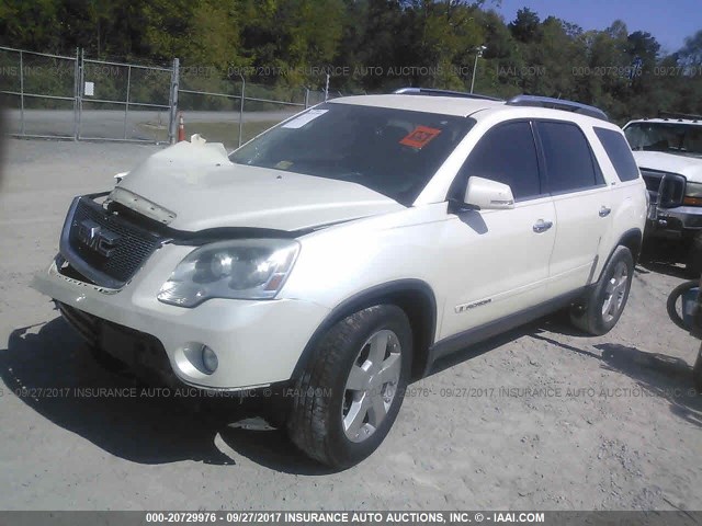 1GKER23798J272590 - 2008 GMC ACADIA SLT-1 Білий фото 2