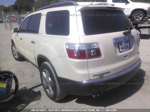 1GKER23798J272590 - 2008 GMC ACADIA SLT-1 Білий фото 3