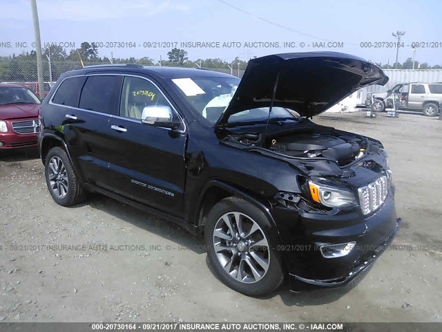 1C4RJECG0HC804593 - 2017 JEEP GRAND CHEROKEE OVERLAND BLACK photo 1