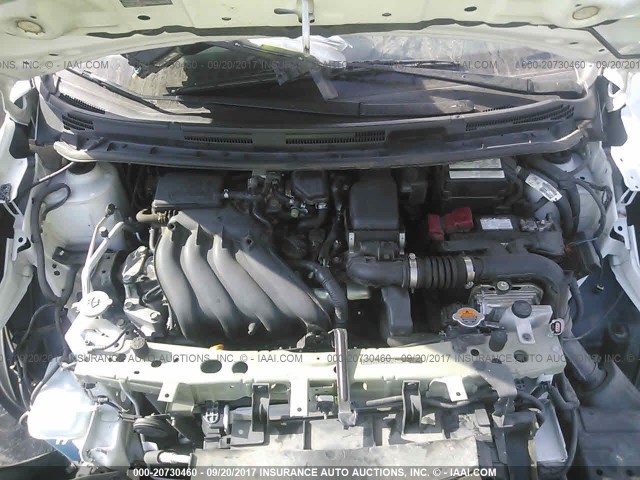 3N1CE2CP5FL414585 - 2015 NISSAN VERSA NOTE S/S PLUS/SV/SL/SR WHITE photo 10