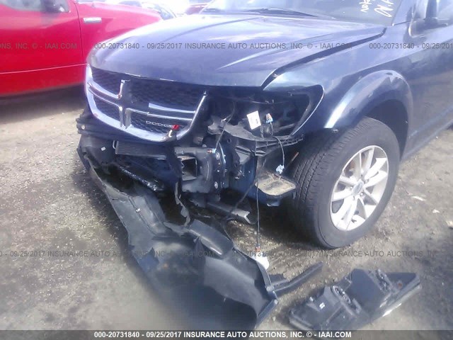 3C4PDCBG2ET154976 - 2014 DODGE JOURNEY SXT BLUE photo 6