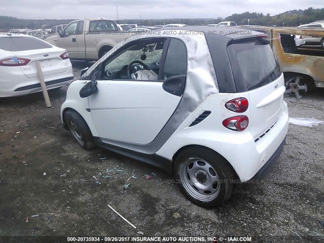 WMEEJ3BA2EK775083 - 2014 SMART FORTWO PURE/PASSION WHITE photo 3