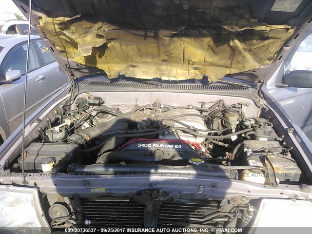 4TAWN72N1WZ139079 - 1998 TOYOTA TACOMA XTRACAB GRAY photo 10