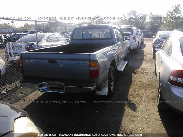 4TAWN72N1WZ139079 - 1998 TOYOTA TACOMA XTRACAB GRAY photo 4