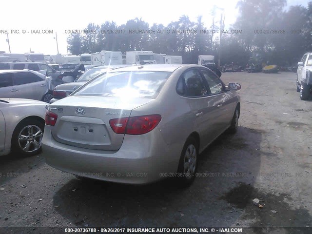 KMHDU46D88U334171 - 2008 HYUNDAI ELANTRA GLS/SE/LIMITED GRAY photo 4