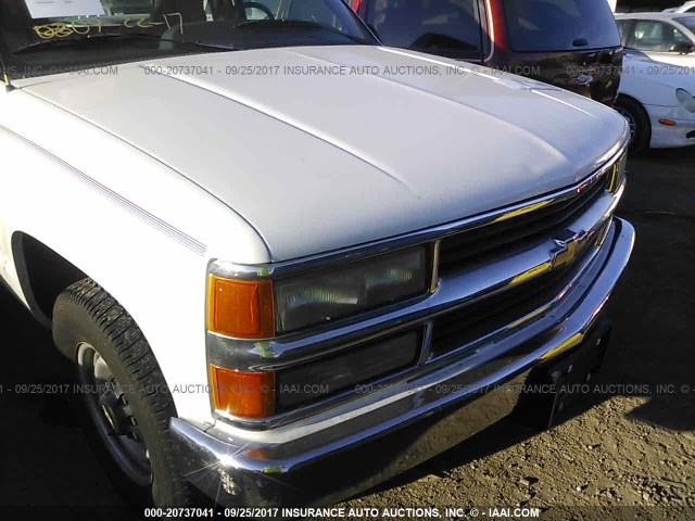 1GBGC34K1SE201029 - 1995 CHEVROLET GMT-400 WHITE photo 6