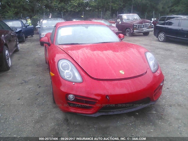 WP0AA2A84EK170147 - 2014 PORSCHE CAYMAN RED photo 6