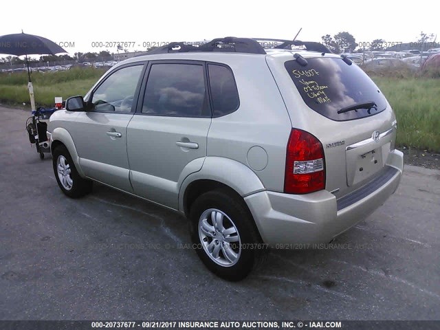 KM8JN12D77U631189 - 2007 HYUNDAI TUCSON SE/LIMITED TAN photo 3