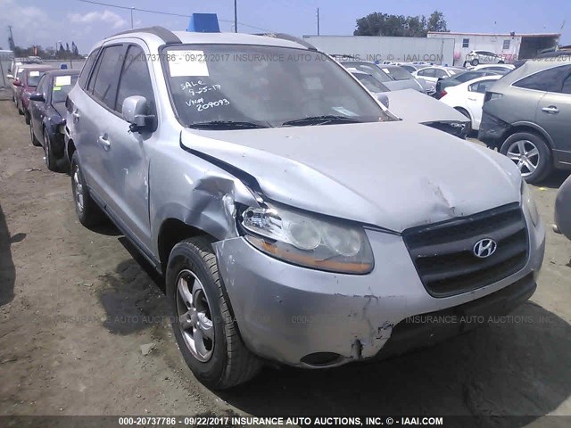 5NMSG13D78H209093 - 2008 HYUNDAI SANTA FE GLS SILVER photo 6