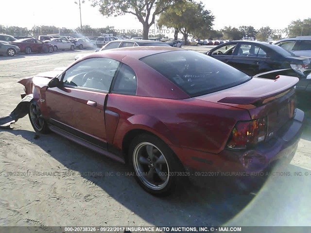 1FAFP42X31F112979 - 2001 FORD MUSTANG GT RED photo 3